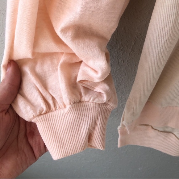 Free People Feelin It Alabaster Patchwork Oversized Top Size S Casual Slouchy - Picture 8 of 11